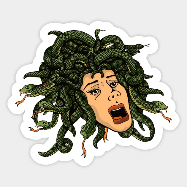 Head of Medusa Sticker by sifis